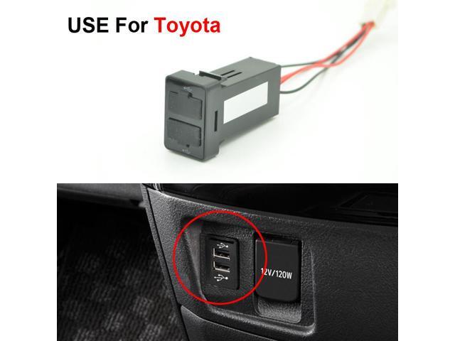 Car Original Position Dual Usb Port Socket Auto Adapter Charger For Car Original Position Dual Usb Port Socket Auto Adapter Charger For Lexus Toyota Corolla Camry