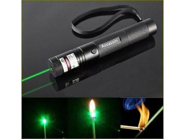 Battery & Charger 10 Miles Green 1mW 532nm Laser Pointer Pen Light Burning Zoom 