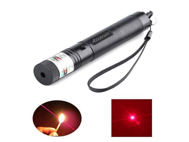 800Miles Rechargeable Astronomy Red Laser Pointer Pen Visible Beam 1mW+Star Cap 
