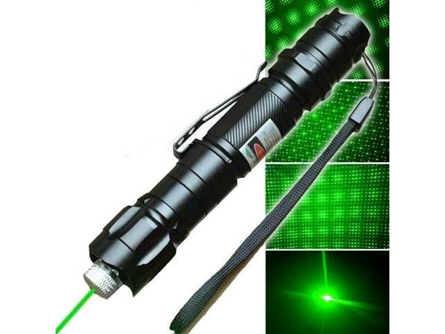 50Miles Green 5mw 532nm Laser Pointer Lazer Pen Beam Zoom Adjust Burn Star Cap 