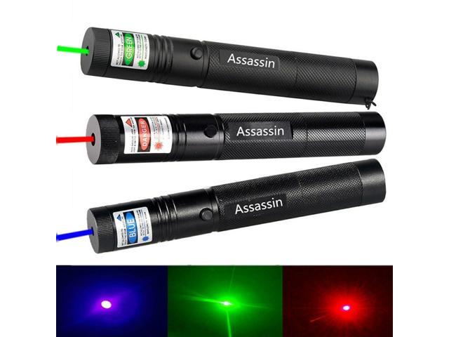 Rechargeable 1MW 900Mile Assassin Red Laser Pointer Pen Visible Beam Lazer Torch 