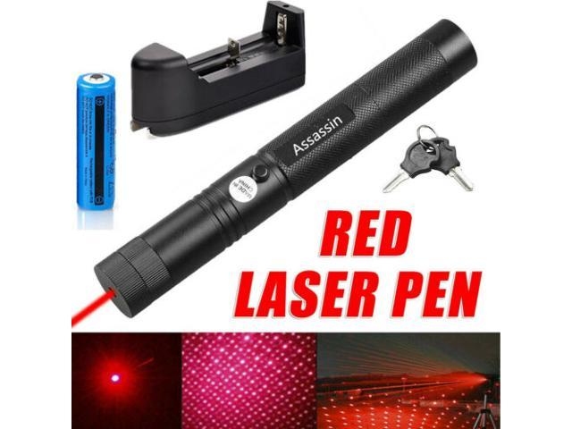 2PC 900Miles 650/532nm Red+Green Laser Pointer Pen Visible Beam 18650 Zoom Lazer 