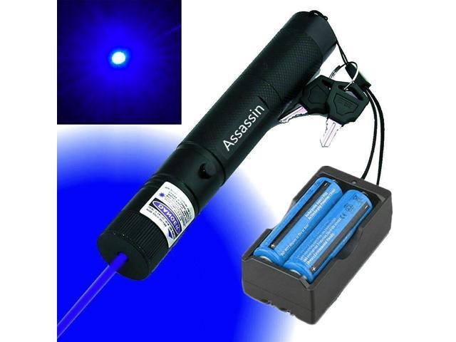 900Miles 405nm Blue Purple Laser Pointer Pen Visible Beam 18650 Astronomy Lazer 