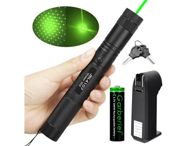 990Miles 532nm Green Laser Pointer Pen Visible Beam Teaching 18650 Lazer Light 
