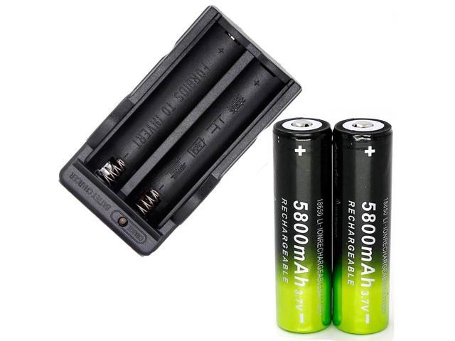 Dual Smart Charger for18650 4.2V 5800mAh Li-ion Rechargeable Batteries EU Plug T