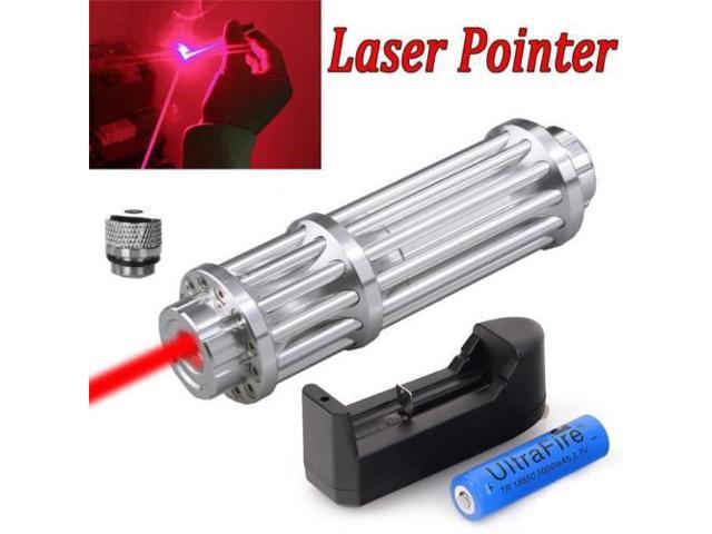 500miles Rechargeable 650nm Red Laser Pointer Pen Visible Beam Mini Lazer Light 