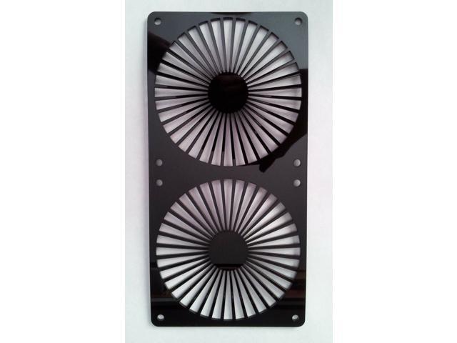 Custom Turbine 184mm Radiator double 92mm Fan Grill Computer Case Cooling Mod