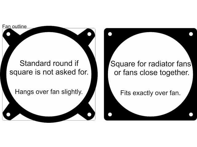 Custom 80mm BLACK WIDOW WEB Computer Fan Grill Gloss Black Acrylic Cooling Cover