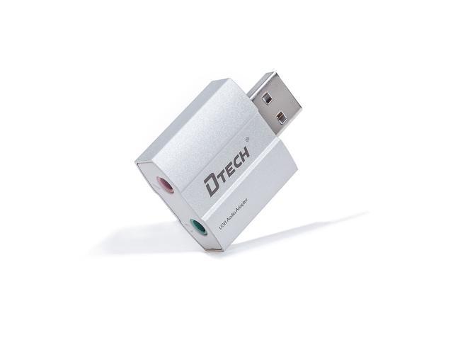 USB External Surround Sound Card Audio Adapter 3.5mm Earphone Mic Jack Converter