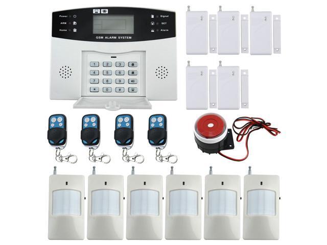 1 Set Gsm Sms Home Burglar Security Alarm System Detector Sensor 1 Set Gsm Sms Home Burglar Security Alarm System Detector Sensor Kit Remote Control Quad Band 8500 900 1800 1900