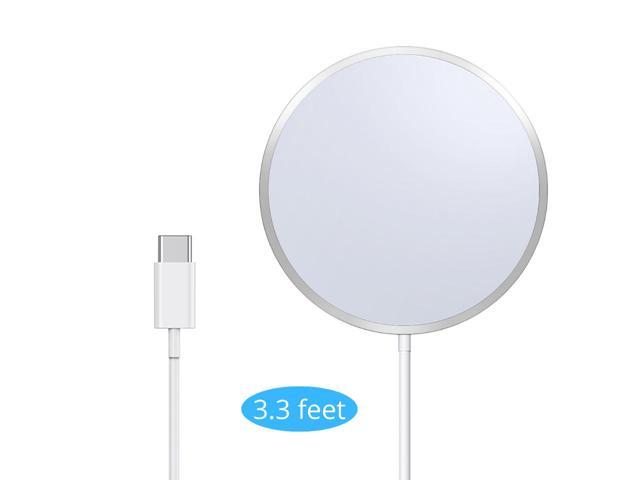 ZEROLEMON Magnet Wireless Charger Mag-Safe Compatible, Fast Wireless Charging Pad 7.5W Max for iPhone 13 Pro Max /13 Pro /13 /12 Pro Max series - Silver