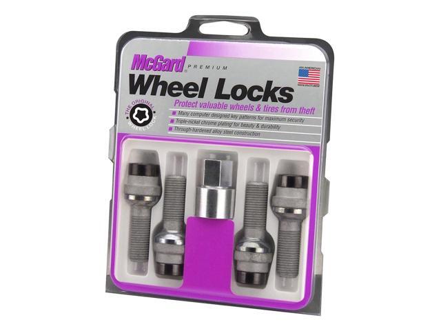 McGard 28332 Black Chrome Bolt Radius Seat Wheel Lock Set - M14x1.5 (19mm)