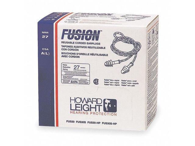 3-Pack Honeywell Howard Leight FUS30-HP Reusable Corded Earplugs 