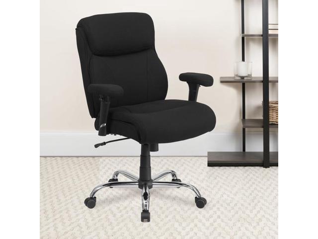 HERCULES Series Big & Tall 400 lb. Rated Black Fabric Ergonomic Task ...