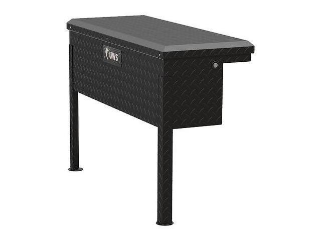Photo 1 of UWS 36" Low Profile Side Mount Truck Tool Box, Black, Includes: Legs