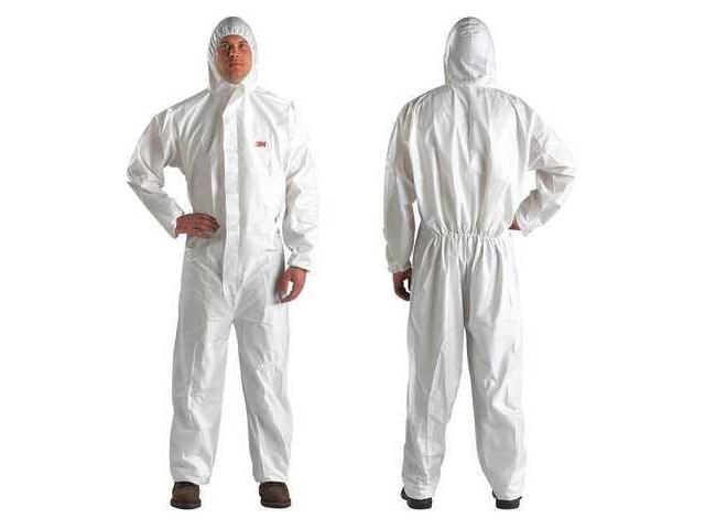 Shield Safety Microporous Disposable White Coverall with Hood 3XL Size 25 Pcs 