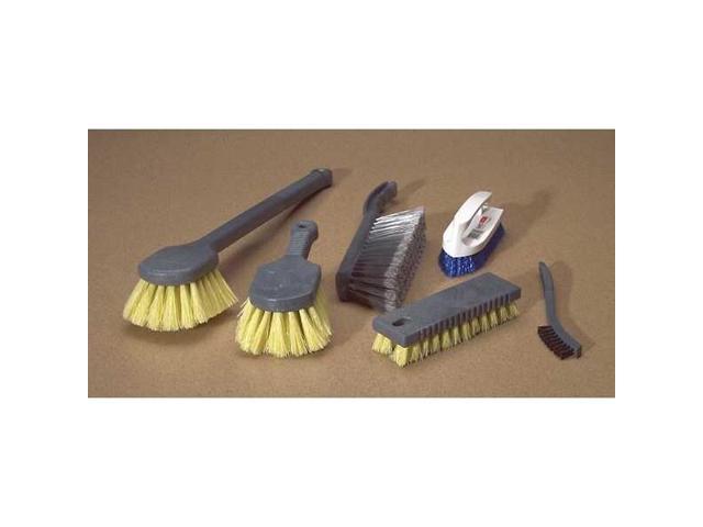 Rubbermaid FG634200SILV 12 1/2 Yellow Polypropylene Counter Brush