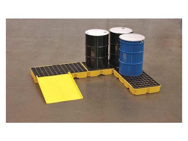 Pack of 2 Eagle 1632 Polyethylene 5000lb Capacity Modular Platform Black/Yellow for sale online 