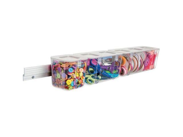 Deflect-O Stackable Plastic Caddy Organizer System