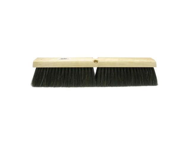 WEILER 42017 24" Medium Sweep Floor Brush Black Tampico Center w/Horsehair 