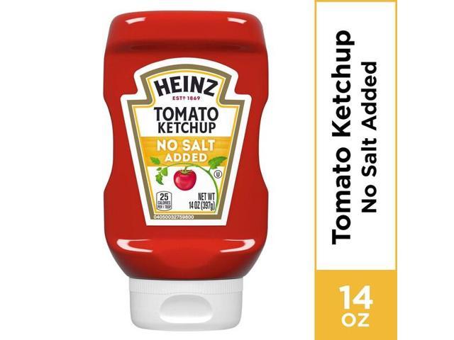 Heinz Tomato Ketchup With No Salt Added 6 Ct Pack 14 Oz Bottles