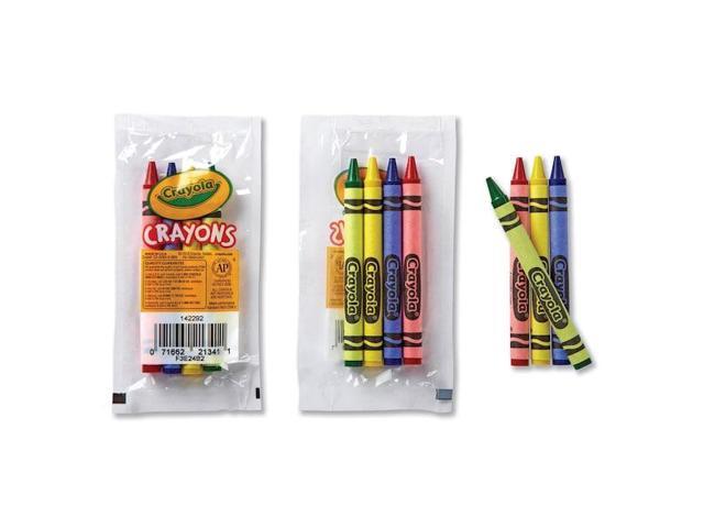 Crayola Classic Color Pack Crayons, Cello Pack, 4 Colors, 4/Pack, 360 Packs/Carton