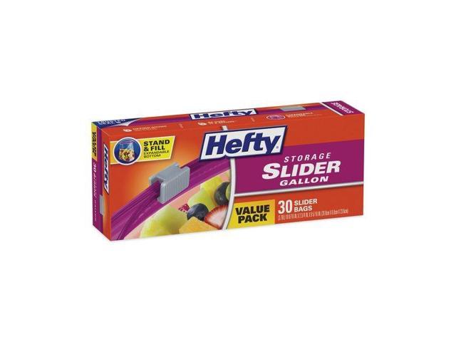 Hefty Slider Bags, Storage, Gallon, Value Pack - 30 bags