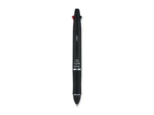 Pilot Dr. Grip 4 + 1 Multi-Function Pen/Pencil 4 Assorted Inks Black Barrel - Newegg.com