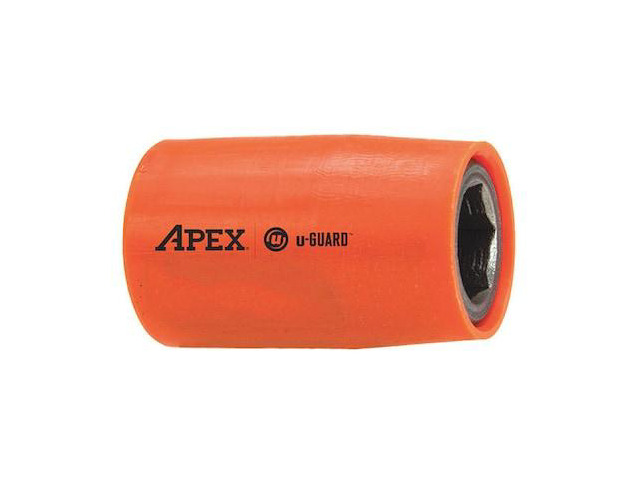 Apex Socket Guard APEX TOOL GROUP UG-M-8MM13 3/8 in Drive Socket with U-Guard Shallow ...