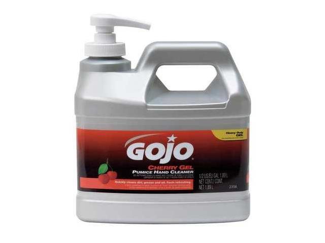Cherry Gel Pumice Hand Cleaner, 0.5 Gallon Pump Bottle GOJO 2356-04