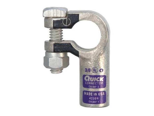 FUSION 4120-525-001P Right Elbow Terminal,2//0 ga,Orng,Pos