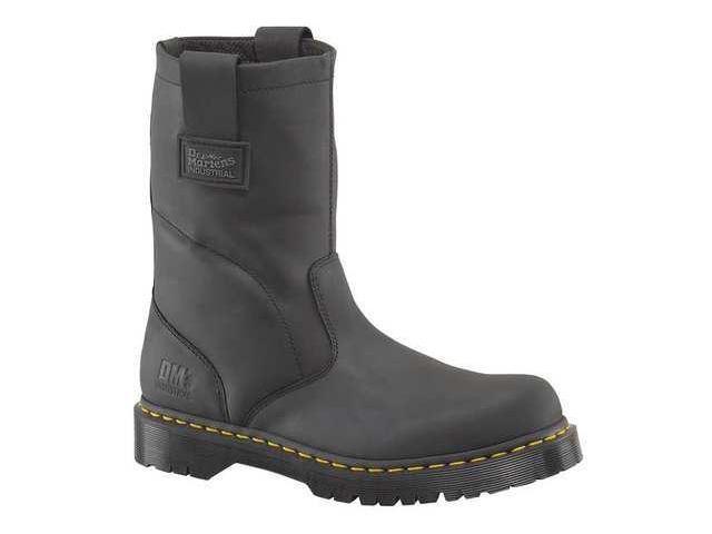 MARTENS 2295W1661 Work Boots,9,Medium,Pull On,Black,PR DR