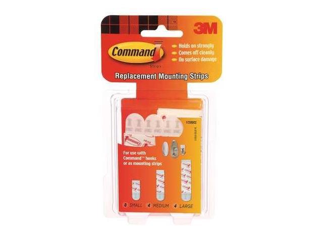 Photo 1 of Command™ Refill Strips, White, 8 Small, 4 Medium, 4 Large Sets/Pack (2 Pack)