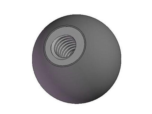 1//4-20 Thread Size, INNOVATIVE COMPONENTS GN4C17505S4--21 Star Knob with Screw