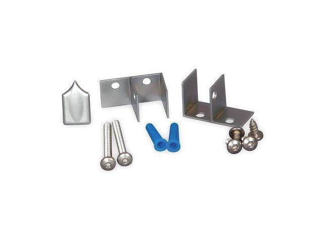 40-8513500 GLOBAL PARTITIONS Concealed Latch Door Set,Zamac,3.5 In H