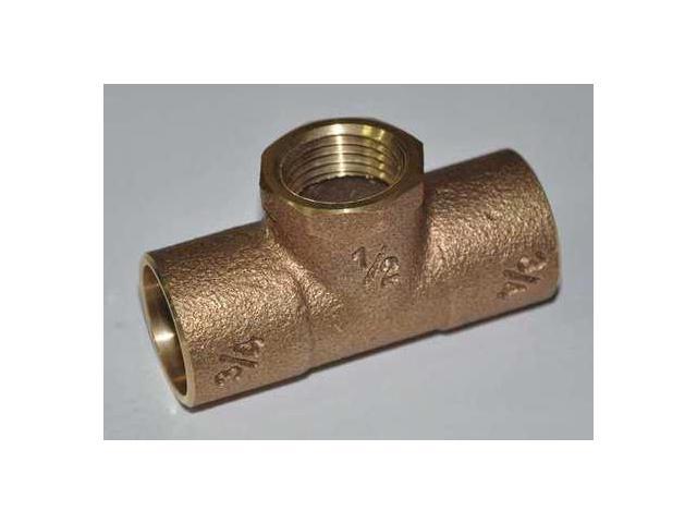 ZORO SELECT 24W594 3/4" NOM C x 1/2" FNPT Copper Reducing Tee - Newegg.com