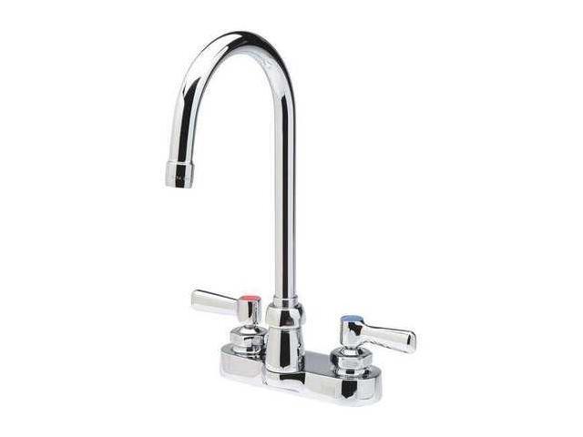 Zurn Z812b1 Xl Bathroom Faucet Gooseneck Spout Chrome 2 Holes Vandal Newegg Com