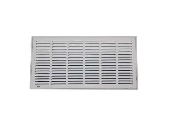 Zoro Select 4mju1 30 X 20 Filtered Return Air Grille White