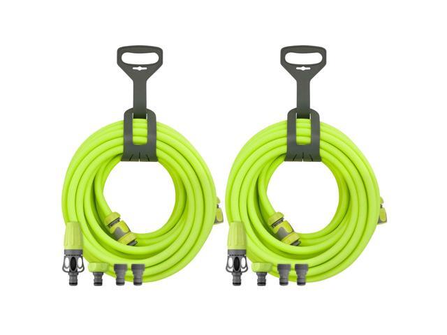 Legacy Flexzilla 50 Garden Hose Kit W Quick Connect Nozzle Hanger 2 Pack Newegg Com
