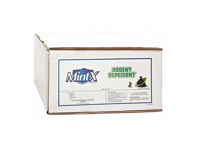 Trash Bag, 56 gal, LLDPE, Black, PK100 Mint-X MX4347STB