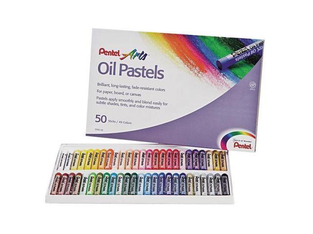 USED - Oil Pastel Set With Carrying Case,45-Color Set, Assorted, 50/Set ...