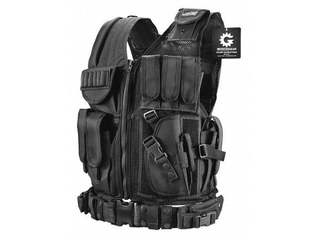 Barska Men's Loaded Gear VX-200 Tactical Right Hand Vest - BI12018 (Black - One Size)