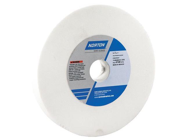 Photo 1 of NORTON 0 Grinding Wheel,T1,6x3/4x1,AO,100G,White