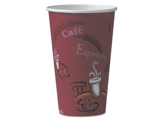 SOLO Cup Company 316SIPK Bistro Design Hot Drink Cups, Paper, 16 oz ...