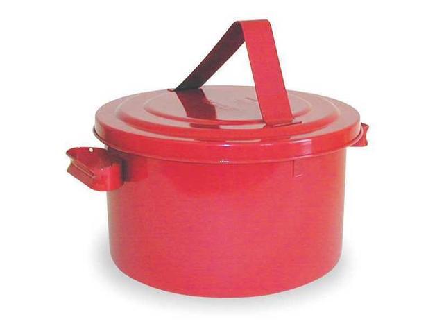 Red 4 Quart Capacity Eagle P-704 Plunger Galvanized Steel Safety Can