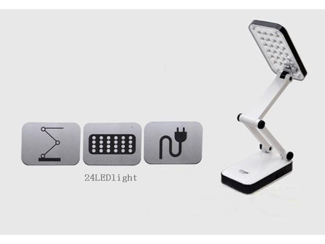 Easy Touch Switch 666 Led Desklamp Portable Folded Light Desk Lamp With Charger Built In 800mah Battery 24 Lights Energy Saving Newegg Ca