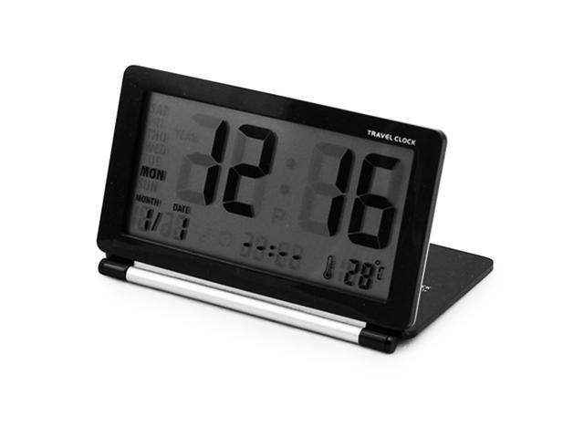 Portable Folding Travel Digital LED Alarm Clock Three Modes Temperature Calendar Snooze MAGT Alarm Clock