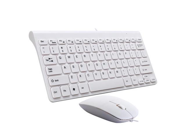 Ultra-Thin USB Wired Keyboard Optical Mouse Mice Set Combo for PC Laptop Black Keyboard Mouse 
