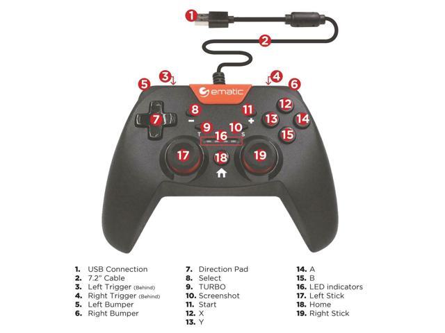 ematic wired controller