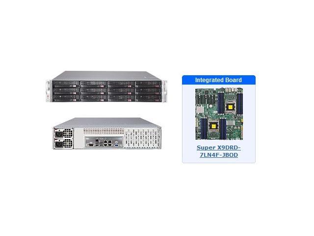 Supermicro SSG-6027R-E1R12L 2U Storage Server with X9DRD-7LN4F-JBOD Motherboard